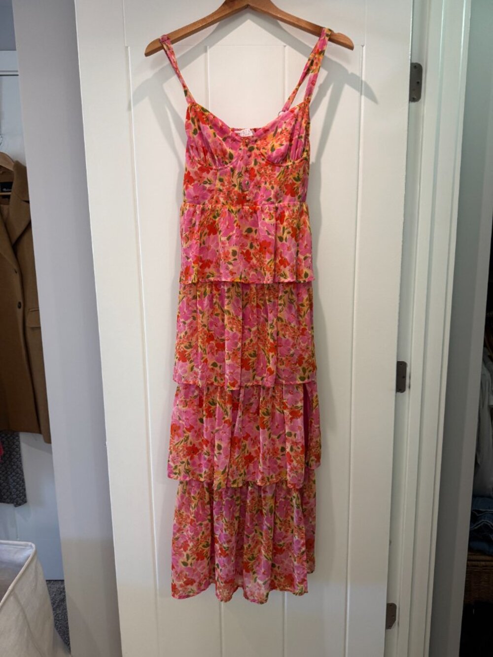 ASTR the Label Midsummer Midi Dress - Pink Floral